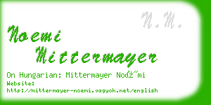 noemi mittermayer business card